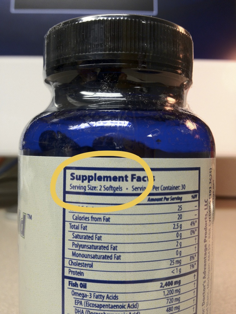 Vitamin label